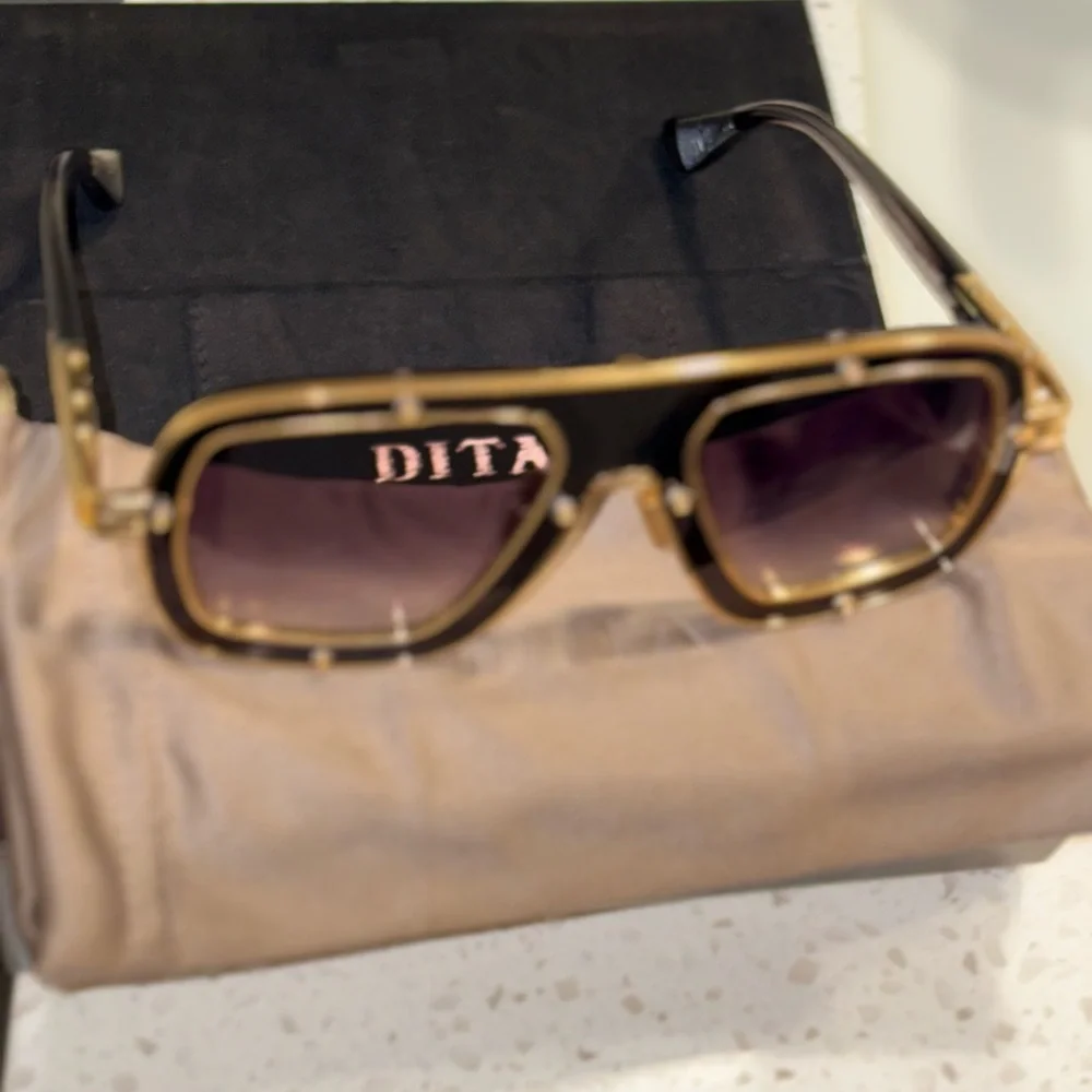 DITA Limited Edition Black and Gold Sunglasses - Picture 2 of 5
